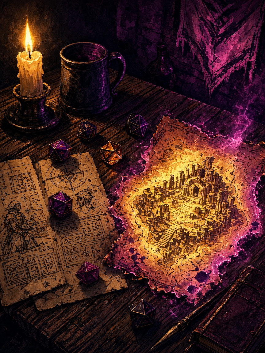 Illustration originale — ambiance RPG de table